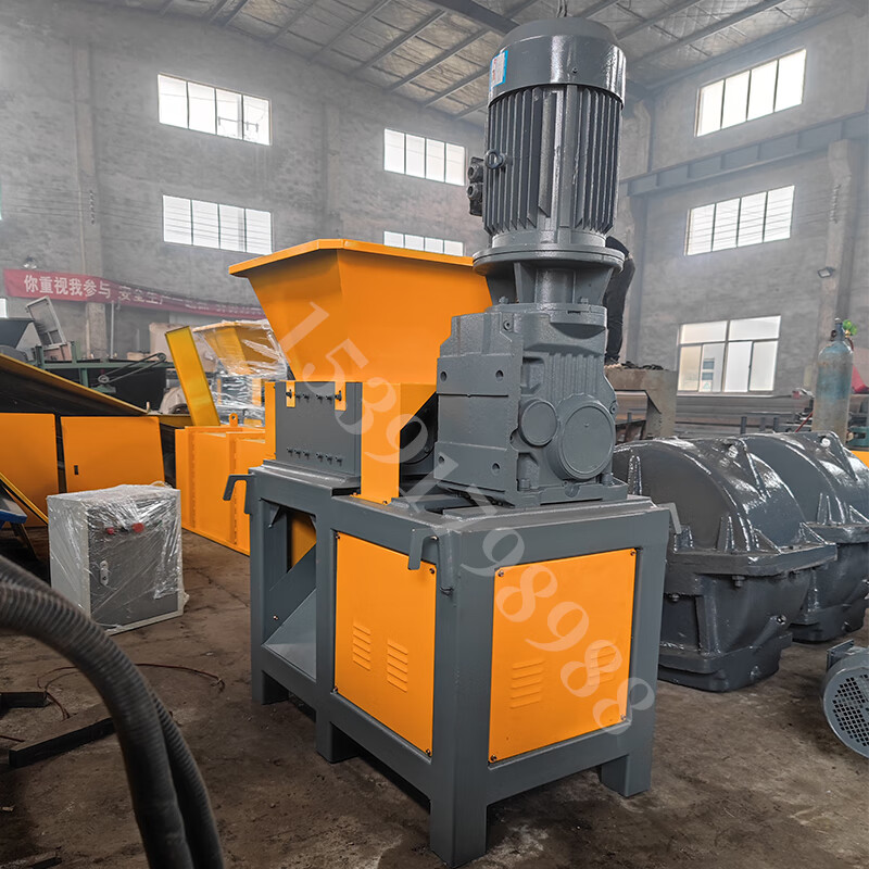 撕碎机工业大型单双轴塑料垃圾粉碎机箱木材废铁皮小型金属破碎机 200